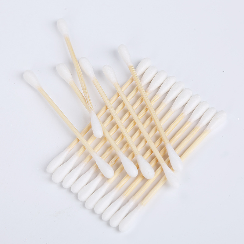 Household Disposable Makeup Remover Double Ended Cotton Wwabs High Quality Ear Picking 100 Pieces Factory Direct Supply Paper Box Cotton Rod