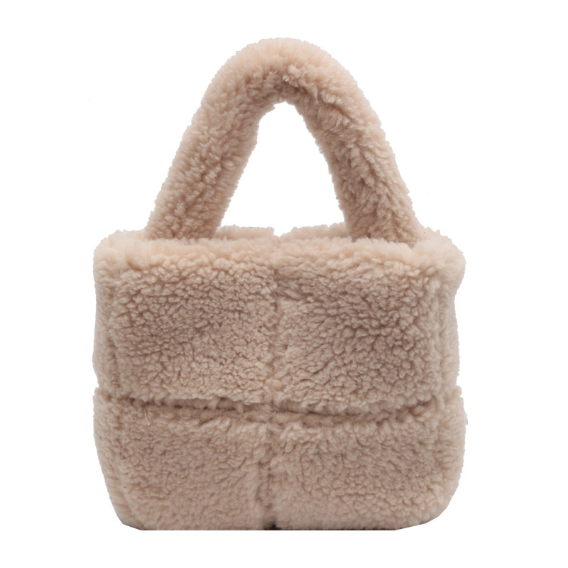 Plush Bag Women's 2022 New Fashion Furry Tote Bag All-Match Commute Shoulder Bag Large Capacity Bag Wholesale
