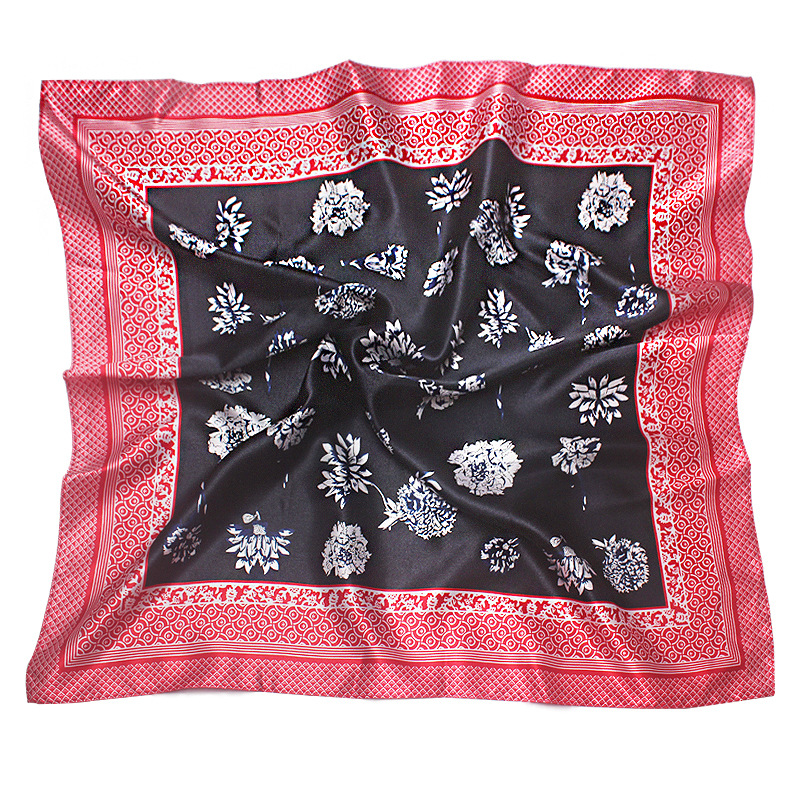 适用于东方航空女士丝巾 东航丝巾 空姐丝巾空乘乘务长领花小方巾