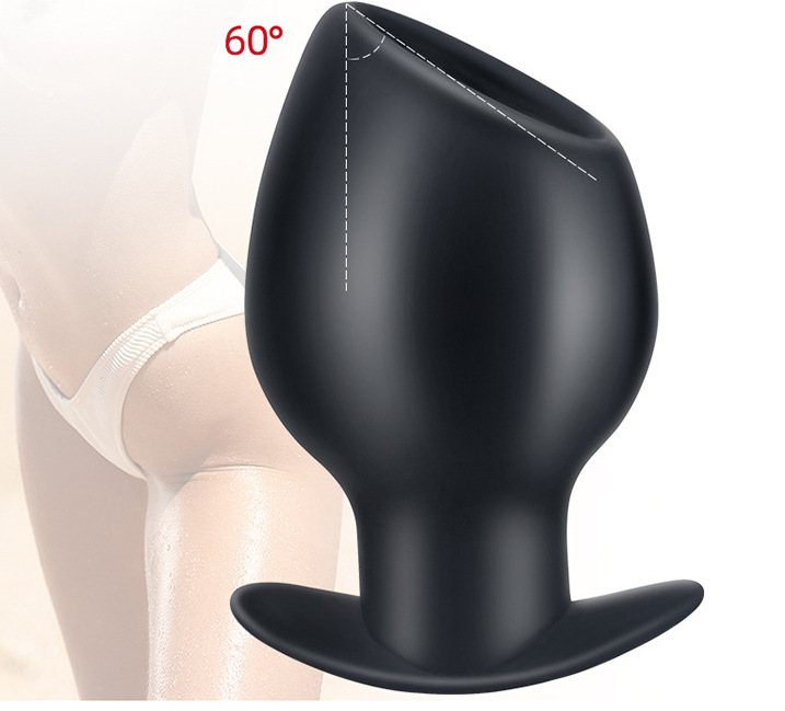 Cup Hollow Anal Plug Men's and Women's Self-Wei Anal Peeping Silicone Anal Plug Back Expansion Device Extra Large Adult Sex