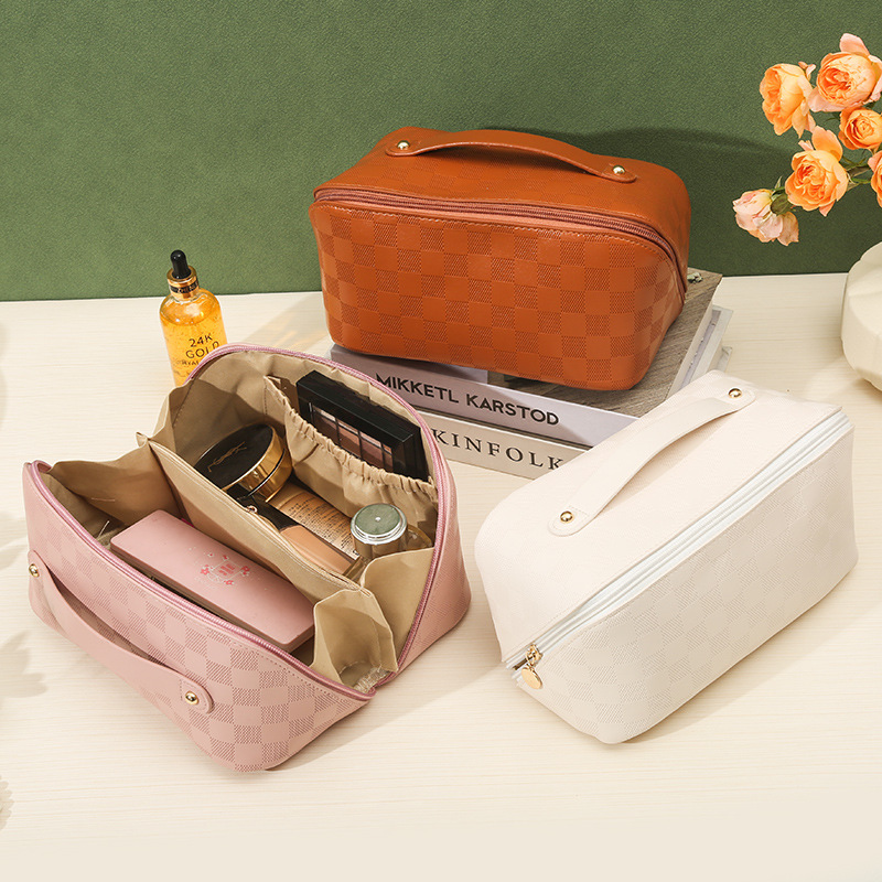 Lt Lazy Four-in-One Cosmetic Bag Ins Style Cosmetics Storage Bag Portable Liu Yifei Same Wash Bag Wholesale