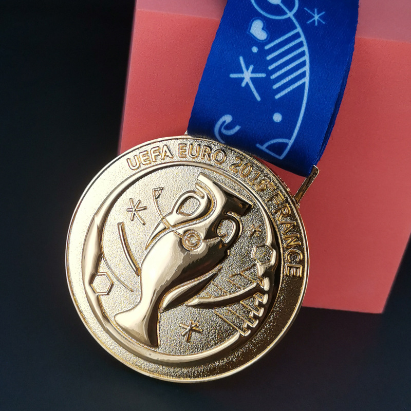 2020欧洲杯美洲足球迷奖牌挂牌意大利阿根廷2016葡萄牙金银色纪念