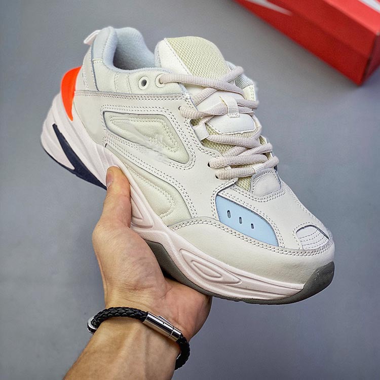 莆田高版m2k老爹鞋白银男女鞋宇航员白橙情侣增高休闲运动跑步鞋