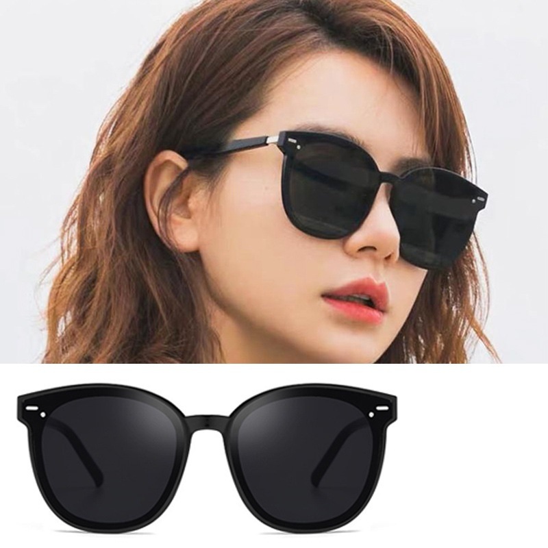 Uv Protection Internet Celebrity Sunglasses Women's round Face Large Frame Square Sunglasses Men's Fashion Sun Protection Street Shooting Glasses Women's Fashion