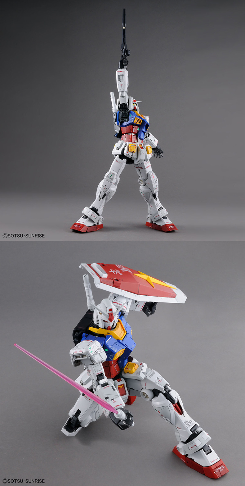 万代高达拼装模型pg 1/60 unleashed rx-78-2 元祖2.0 新版 rx78