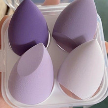 4Pcs Makeup Sponge Powder Puff Dry and Wet Combined Beauty跨