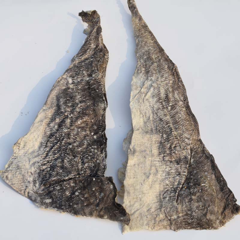 鳕鱼皮鱼皮干真鳕鱼皮片 可凉拌油炸散装非即食 鱼皮干片