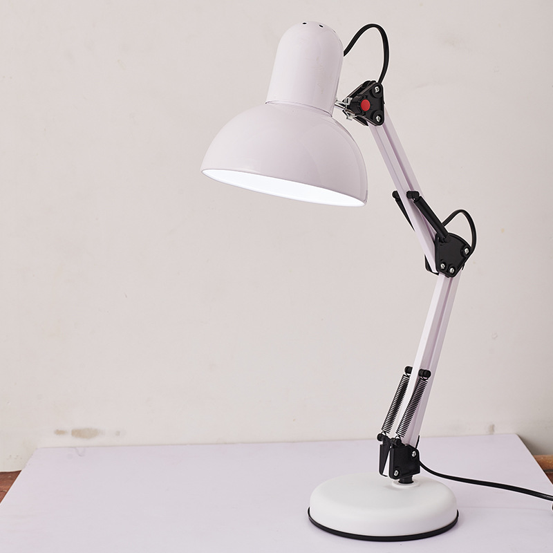 American Folding Desk Lamp Led Eye Protection Learning Special Iron Lamp Long Arm Clip-Type Desk Lamp Reading Work Lamp