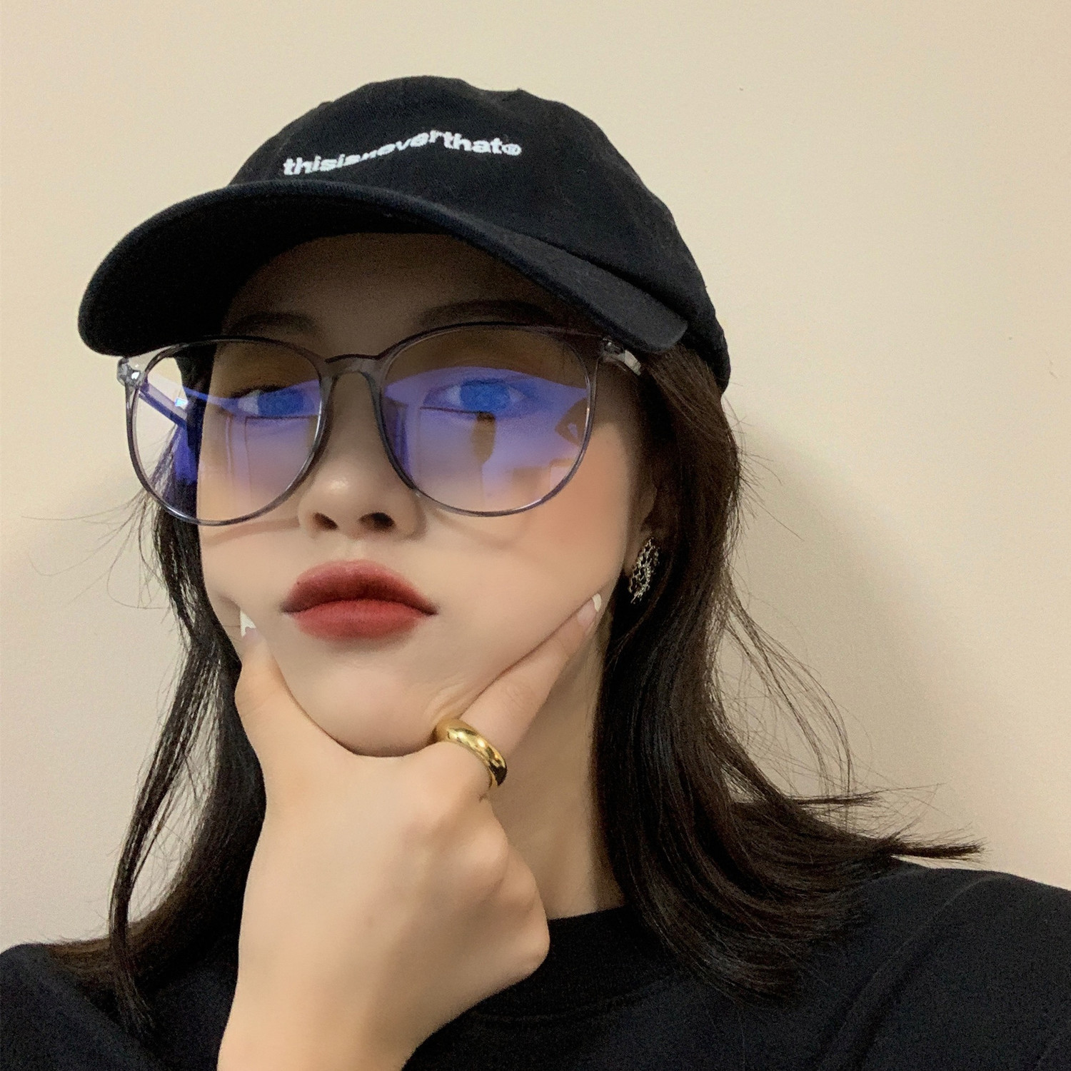 2021新款防蓝光抗辐射眼镜女近视电脑手机护眼睛无度数平光镜架男