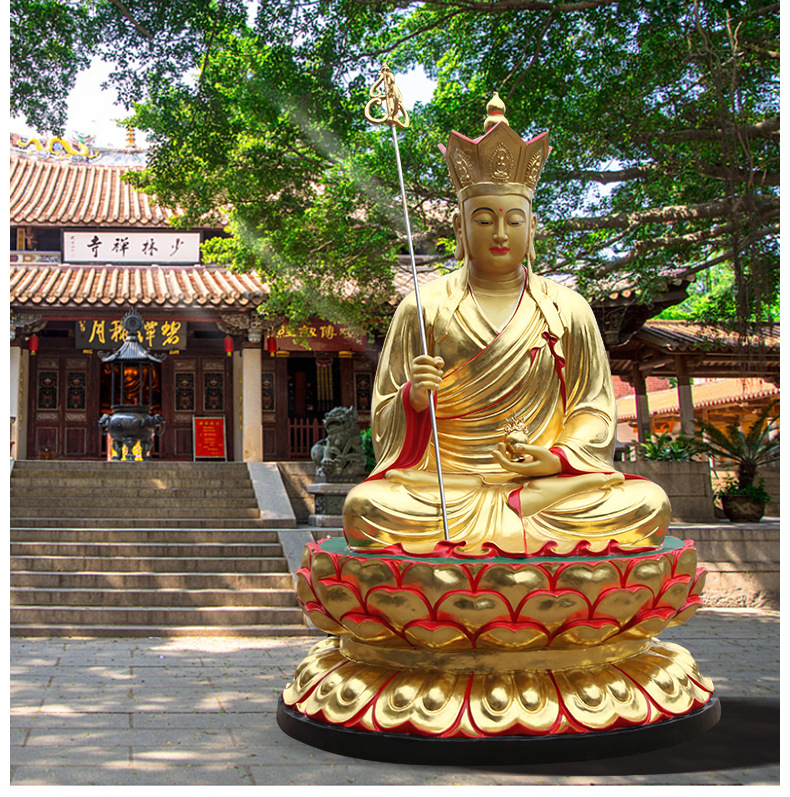 批发2米1寺庙树脂佛像地藏王菩萨九华山地藏王神像大型1米6地藏王