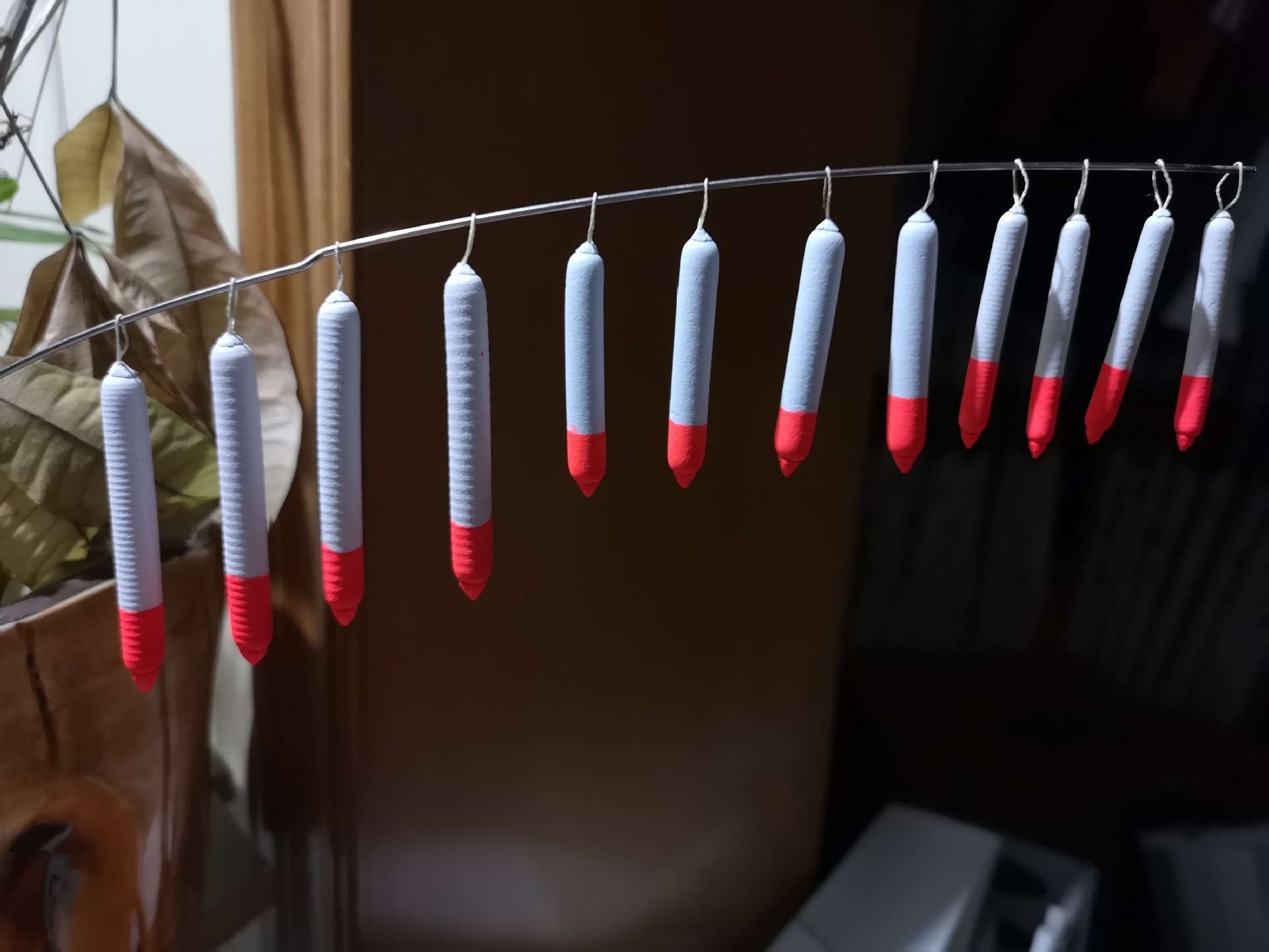 盘车溪流钓手工改制浮漂溪流漂冲钓漂流水漂醒目泡沫漂条形烟漂