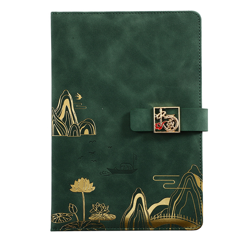 Guofeng Notebook Customized Business Office Notepad Gift Set Cultural and Creative Fashion Meeting Record Notebook Book