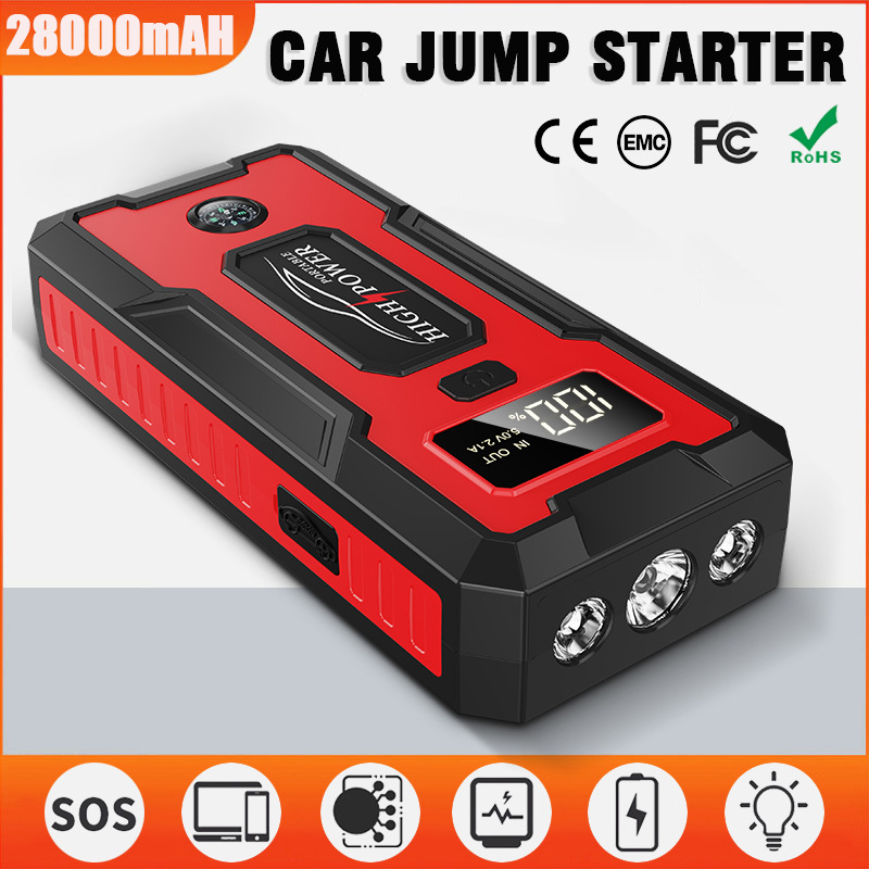 Car Jump Starter 12V Auto Battery Emergency Start Power Bank