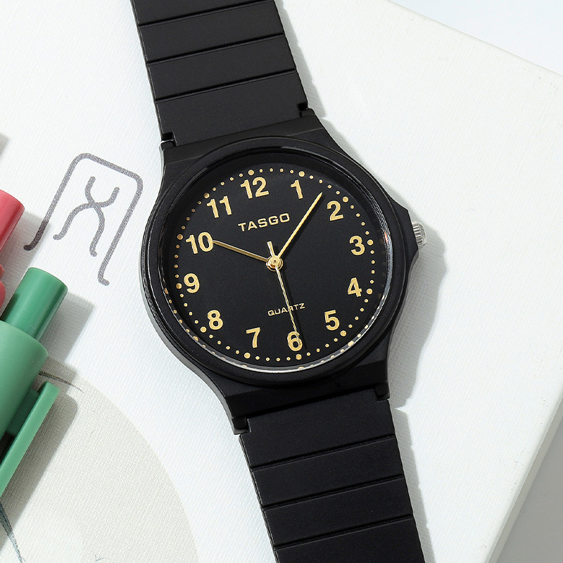 tasgo特斯高t129手表小众夏季ins风白色电子初高中学生新款青少年