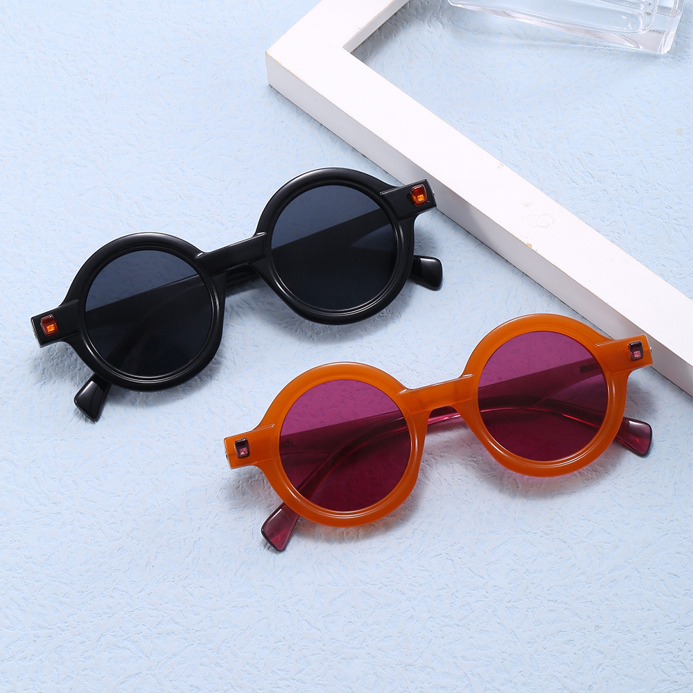 2023年折叠太阳镜焦下三代同款腮红文艺墨镜男女抖音网红款遮阳镜