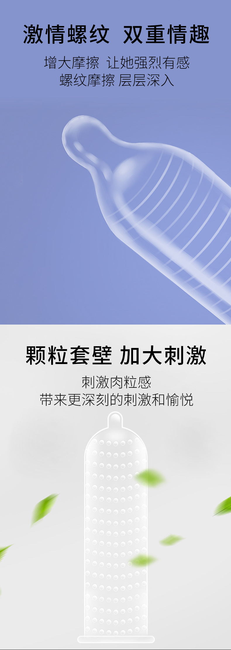 横尾10只装颗粒螺纹光面避孕套薄款安全套成人夫妻情趣性用品招商