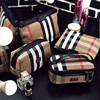 customized lattice canvas Cosmetic 2022 new pattern capacity Portable fashion waterproof multi-function Storage Wash bag