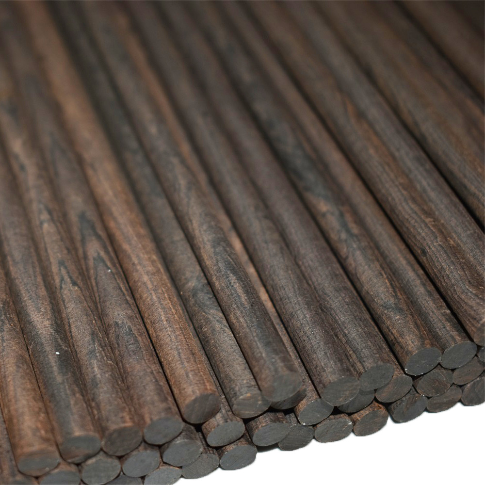 紫光檀木料8mm红木小料小圆棒diy手工木棒实木红木条圆木棍木棒