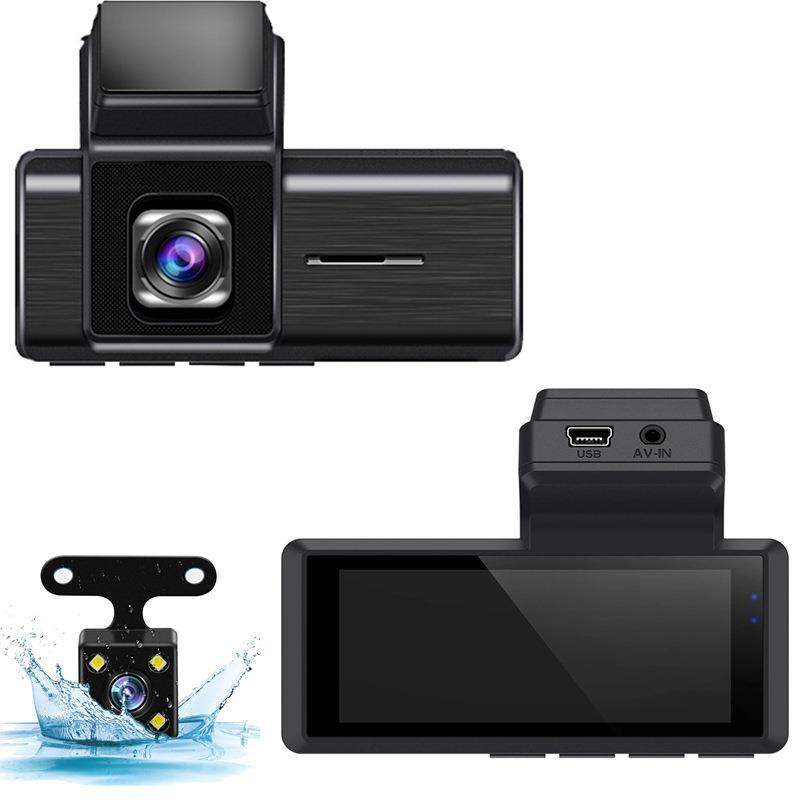 汽车行车记录仪 3.16寸屏 高清1080p 前后双录车载dvr-阿里巴巴