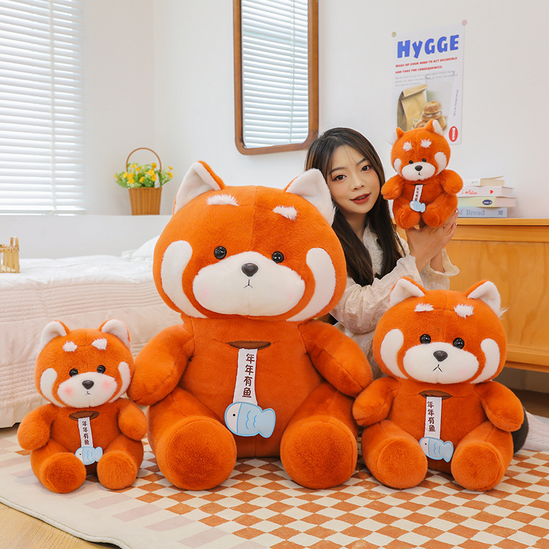 跨境新款小浣熊公仔毛绒玩具女孩睡觉布娃娃抱枕儿童节日礼品批发