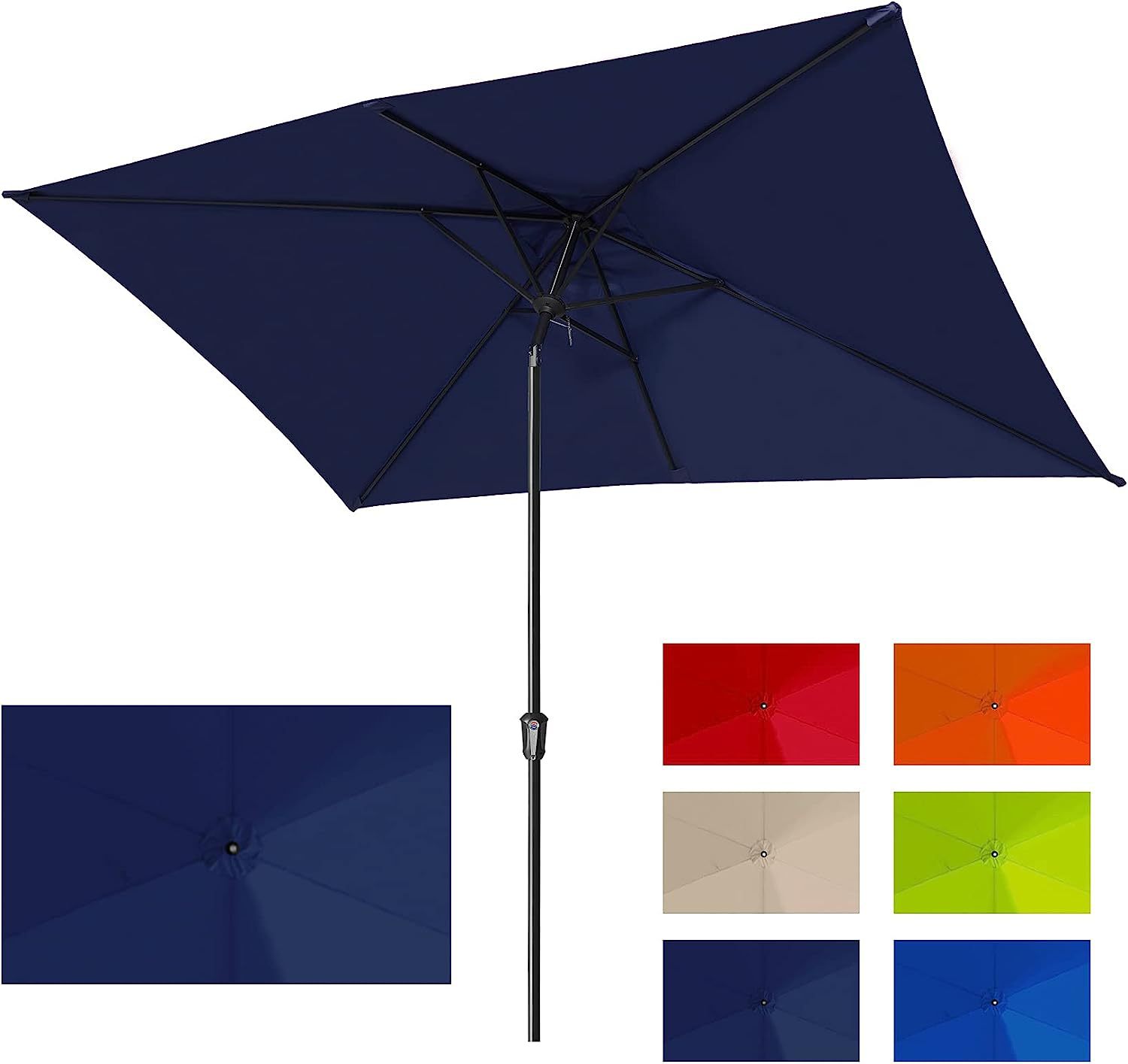 长方形伞 别墅洋房花园庭院伞阳台室外咖啡厅休闲太阳伞替换伞面