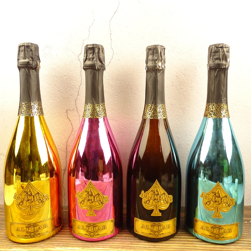 乐弗黑桃a起泡酒神龙套装酒吧夜场蓝莓蜜桃荔枝少女香槟750ml