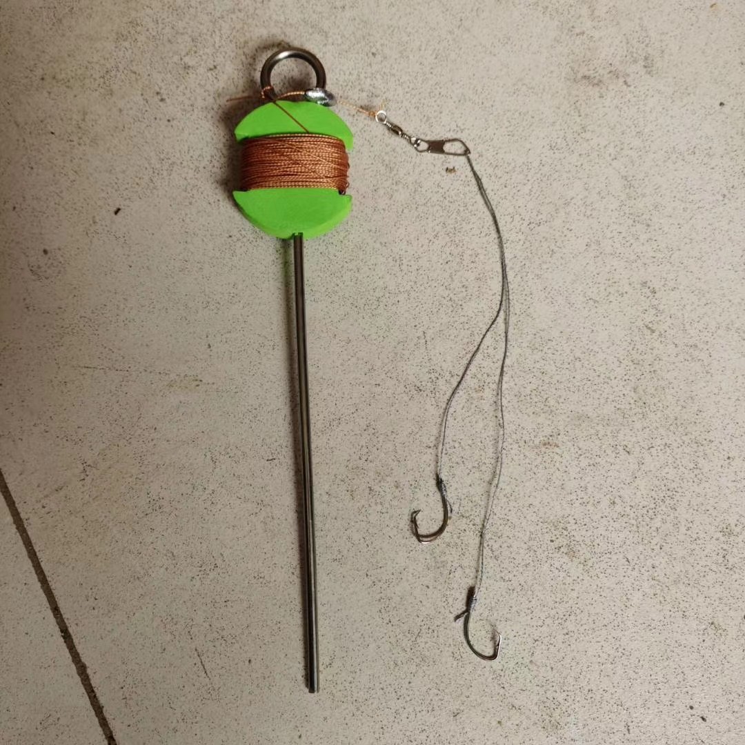 垂钓甲鱼钩黑鱼成品水鱼老鳖钩大中小地插抓甲鱼钓针渔具配件甲垂