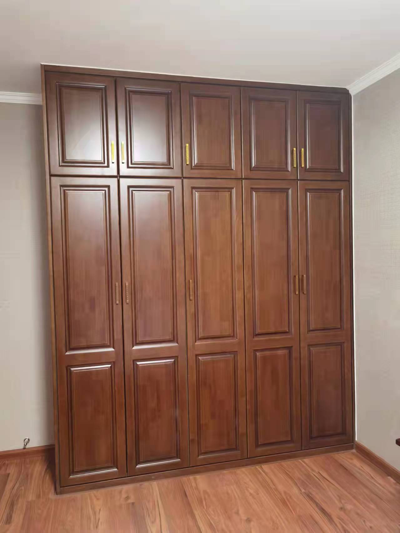 厂家货源实木衣柜中式现代简约木质收纳柜子卧室实木家具衣柜批发