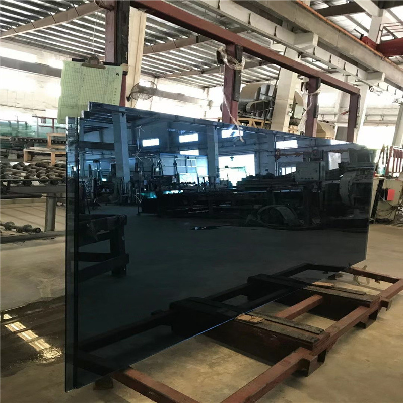 蓝星灰蓝色玻璃定制5mm12mm福特蓝钢化玻璃钢化蓝镀膜玻璃