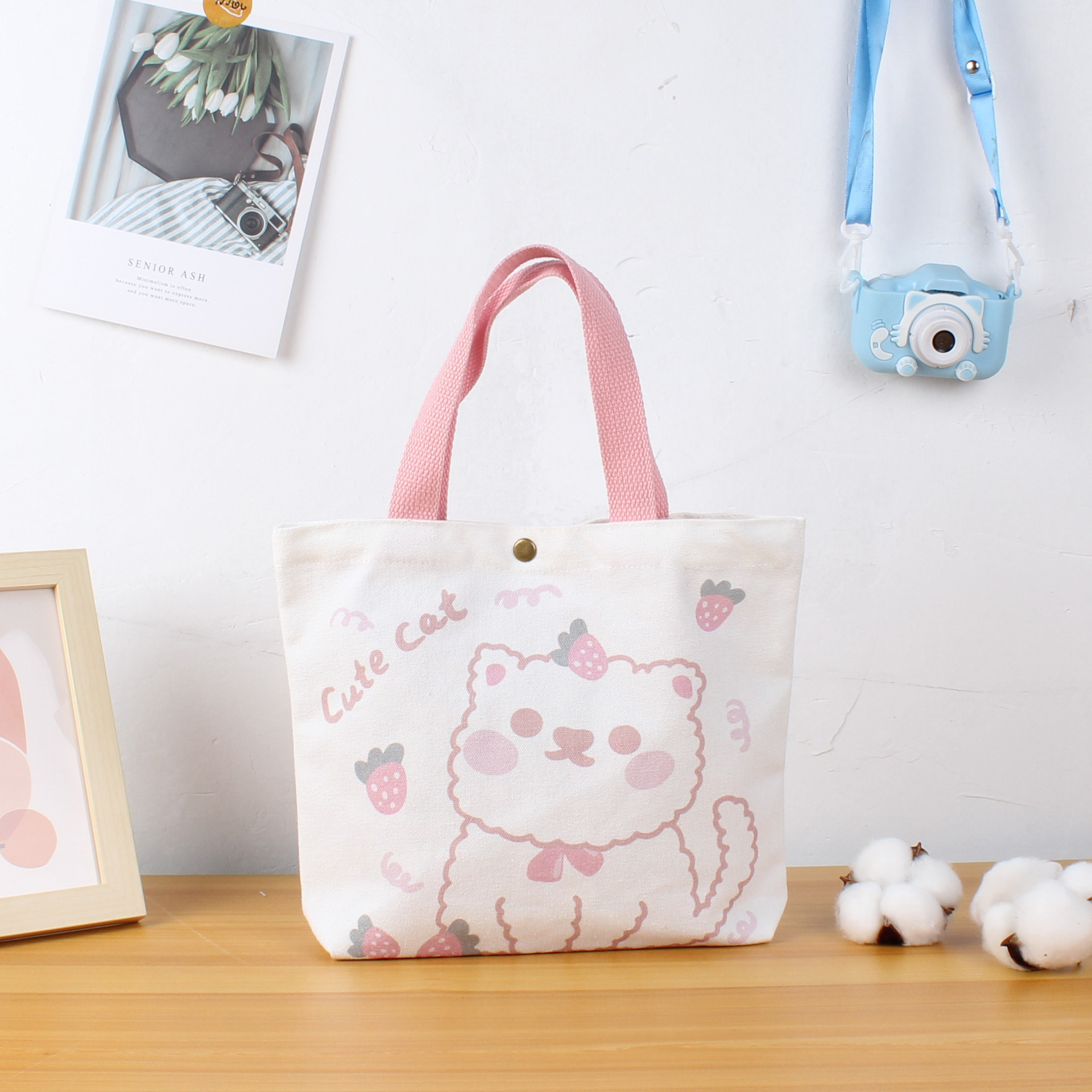 Spot Goods Canvas Bag Carry Ins Canvas Bag Printable Logo Children's Gift Handbag Wholesale