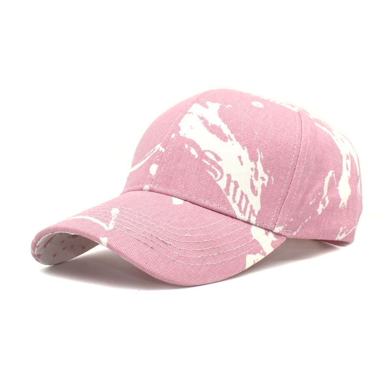 Foreign Trade Men's New Tie-Dyed Baseball Cap Female Graffiti Personality Fashion Peaked Cap Outdoor Travel Sun Hat Fashion