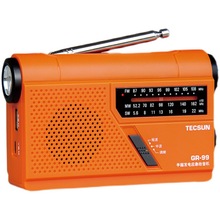 德生GR-99 DSP数字解调小型指针式手摇发电家庭应急收音机