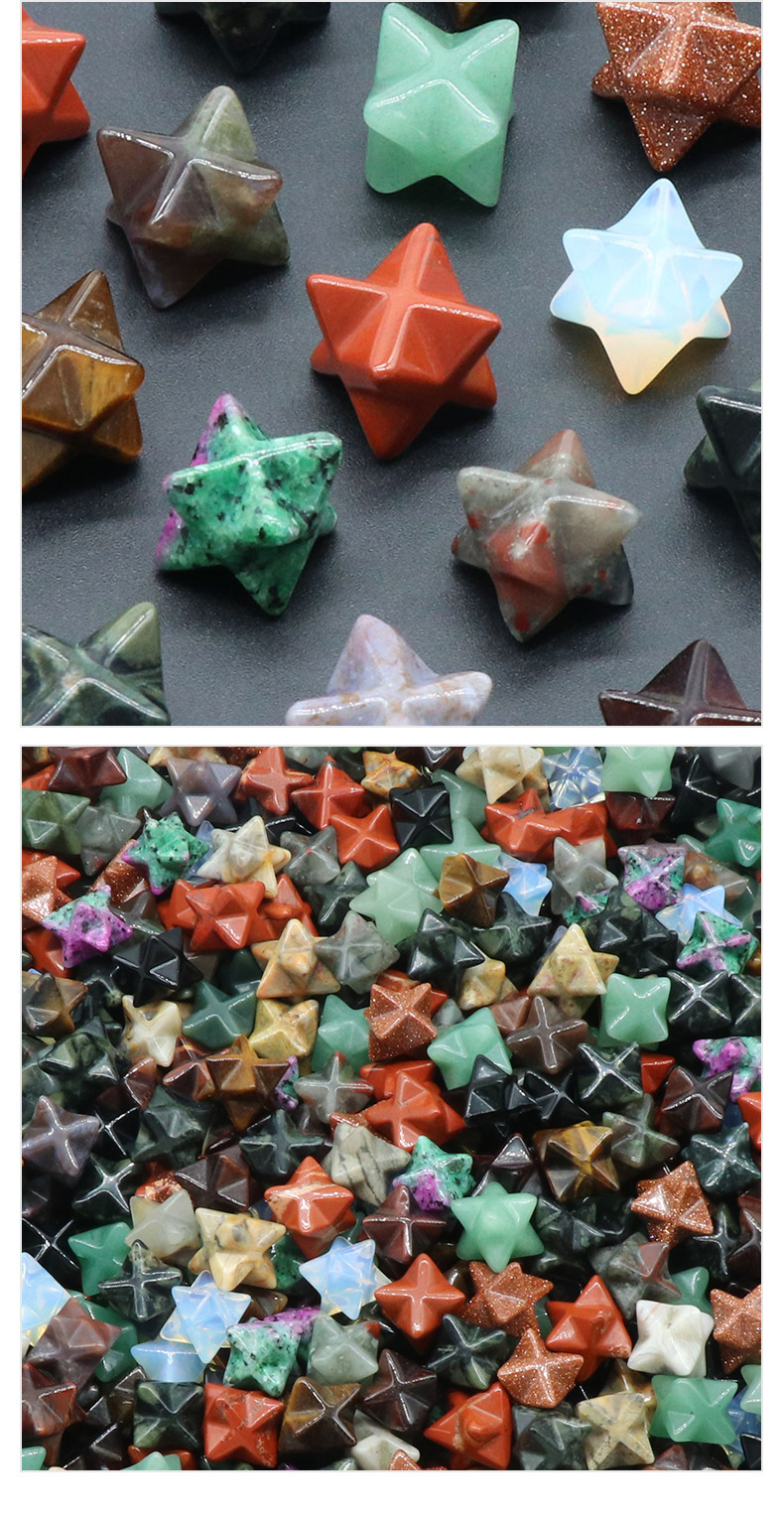 1260-merkaba天然水晶玛瑙石梅尔卡巴大卫星六芒星石头小摆件批发