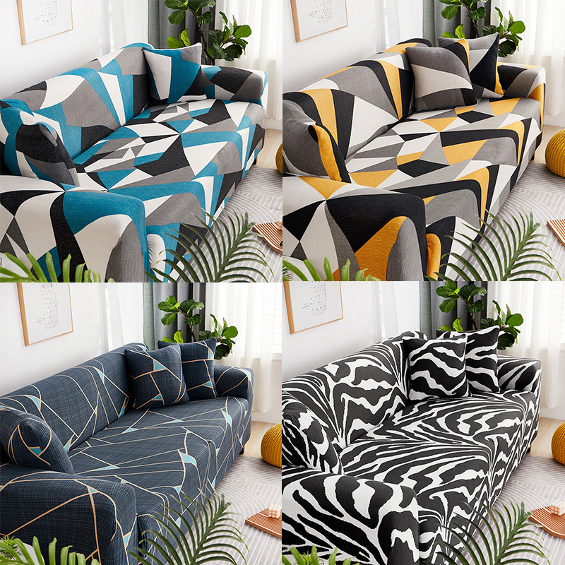 Cross-Border Geometric Sofa Cover All-Inclusive Universal Cover Sofa Cushion Dust Cover Elastic Full Covered Universal Non-Slip Wholesale