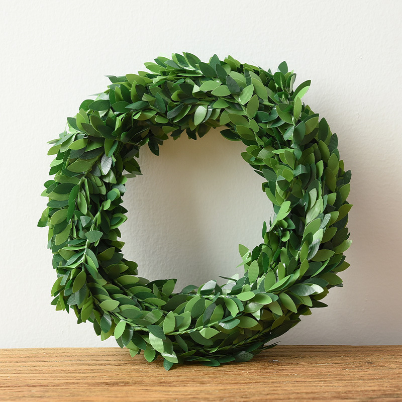 5米铁丝塑料绿色藤条草条仿真绿叶拉花草藤拉条圣诞装饰品