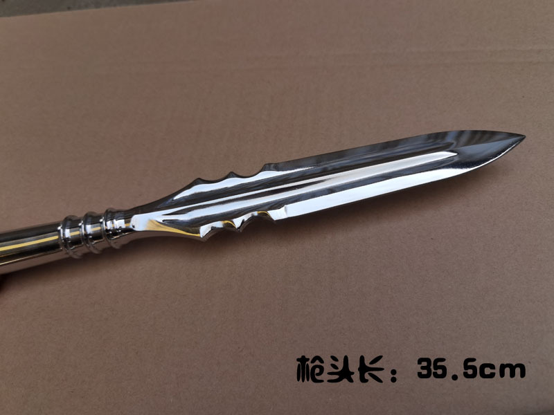 武术器材不锈钢六合枪霸王枪红缨枪游龙枪长兵器 十八般兵器