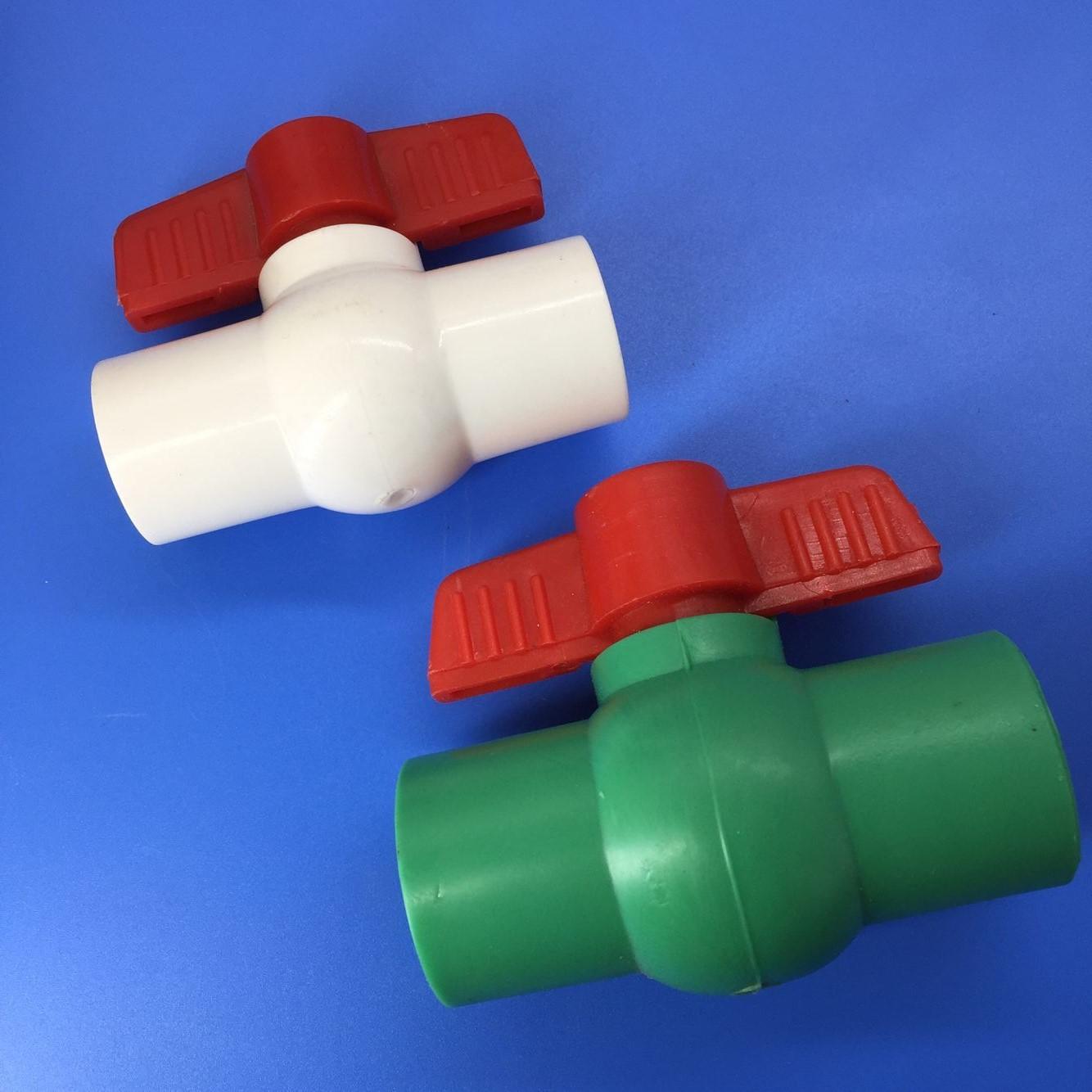 全塑阀门pvc球阀 圆体pvc球阀 方体pvc球阀 pvc丝扣球阀 工厂供应