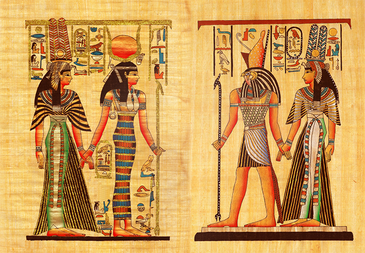 古埃及风格墙纸原始人金字塔沙漠壁纸宾馆酒吧主题店背景装饰壁画