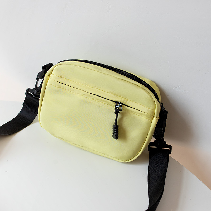 2023 New Nylon Bag Women's Messenger Bag Women's Summer Versatile Niche Women's Small Square Bag Candy Color Small Bag