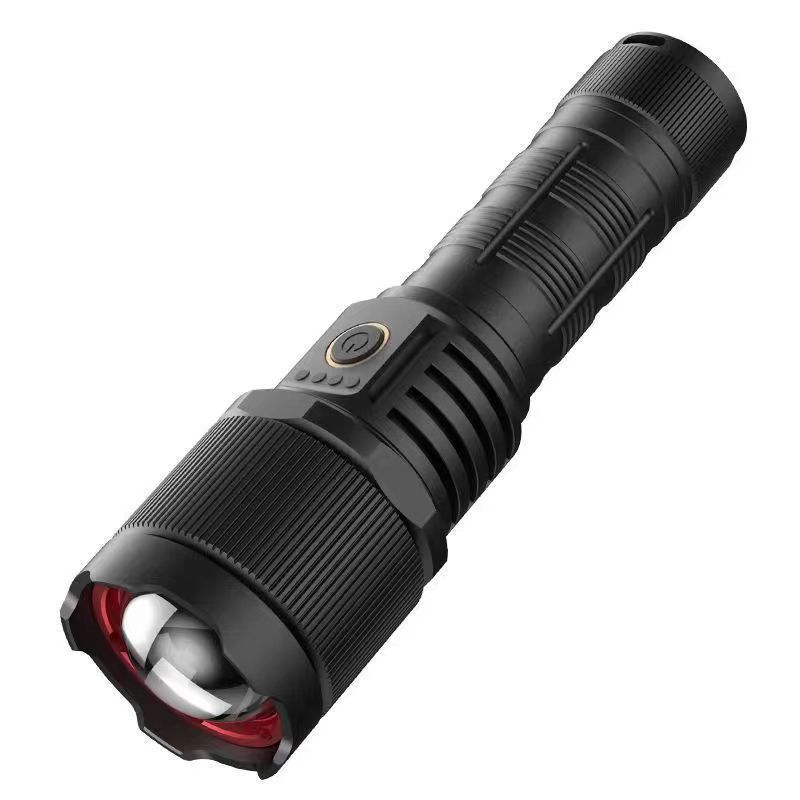 New Outdoor Power Torch Long Shot Super Strong Lumen High Power Charging Super Bright Portable Camping