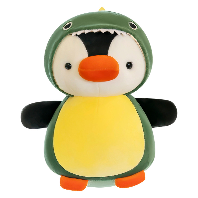 Customized Cross-Dressing Penguin Doll Decompression Toy Four-Sided Elastic Material Cross-Dressing Dinosaur Unicorn