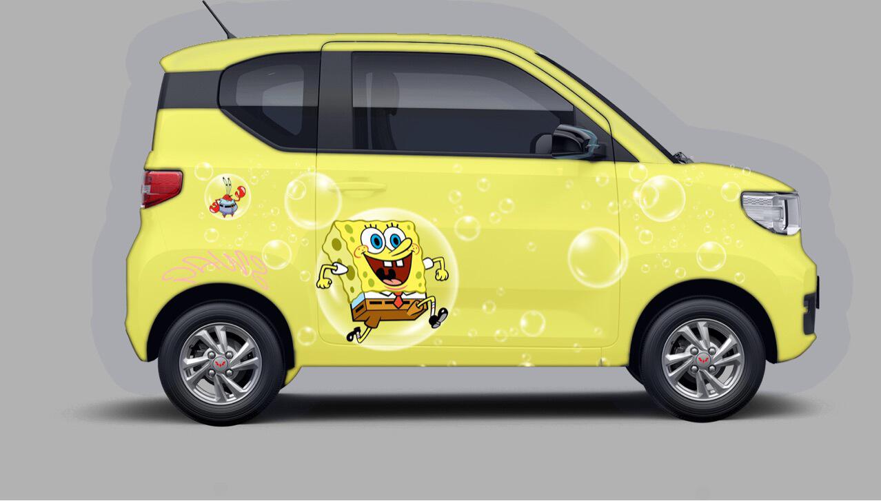 定制彩绘膜五菱宏光mini ev定制彩绘膜改色膜