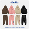 TILANI Children's clothing Europe and America brand NY letter Fleece keep warm zipper Hooded Sweater men and women Two suit