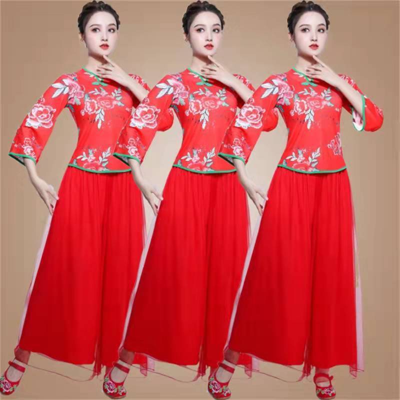 演出服女秧歌裙-演出服女秧歌裙厂家,品牌,图片,热帖-阿里巴巴