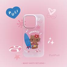 【夏威夷猫猫】PuliPuliPuli手机壳黑皮度假韩国菲林感ins辣妹y2k