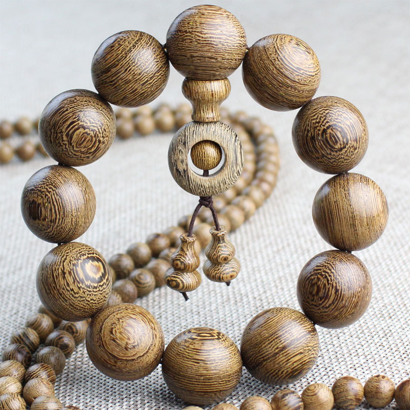 factory wholesale crafts wooden prayer beads bracelet 108 pcs beads men and women couple accessories gift door frame bracelet