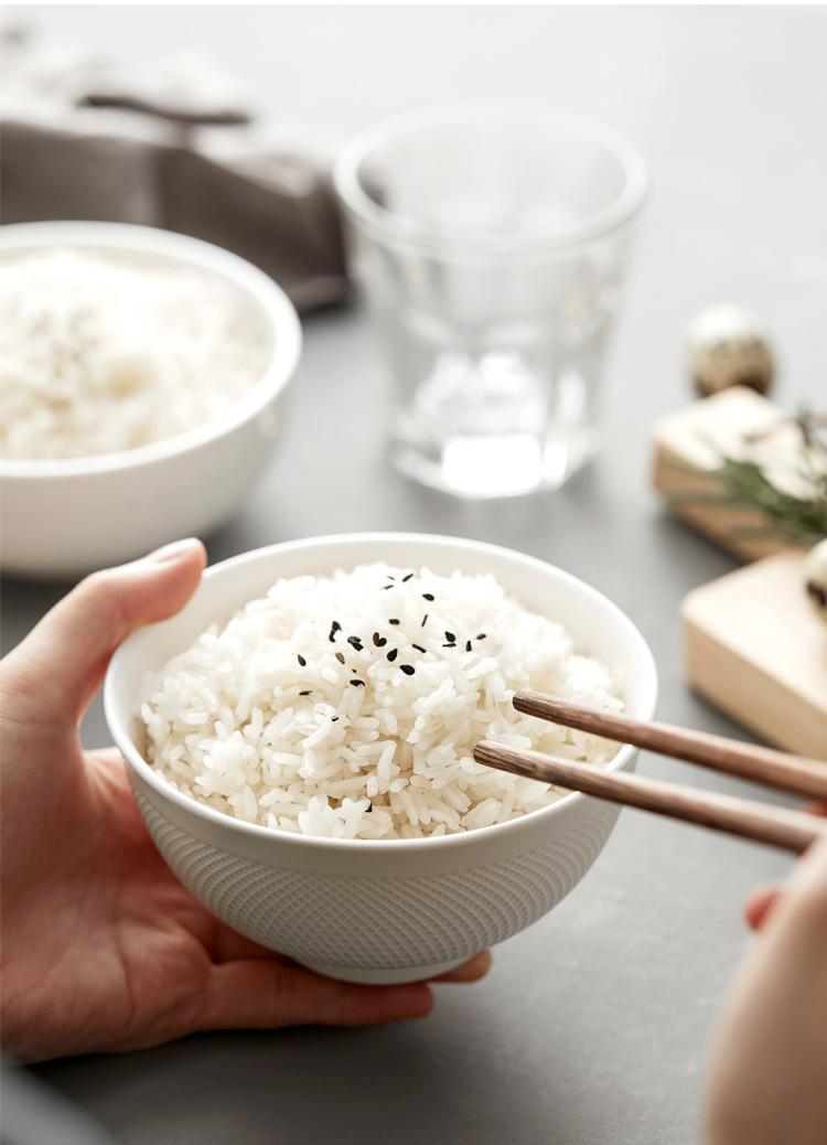 2021新款欧式陶瓷米饭碗家用个性创意高档餐具干饭碗单个吃饭碗