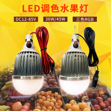 可调色水果灯12v-85V低压生鲜灯路边摊熟食地摊灯电瓶车摊位led灯