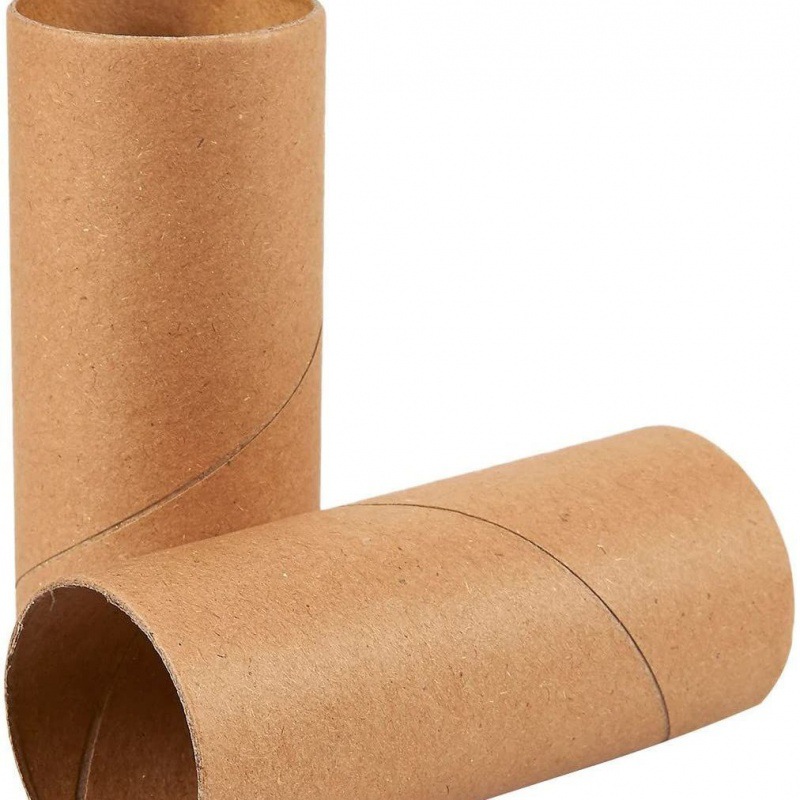 纸管外直径4cm卷纸芯纸筒棕色牛皮裁剪益智搭建diy材料厂家批发热