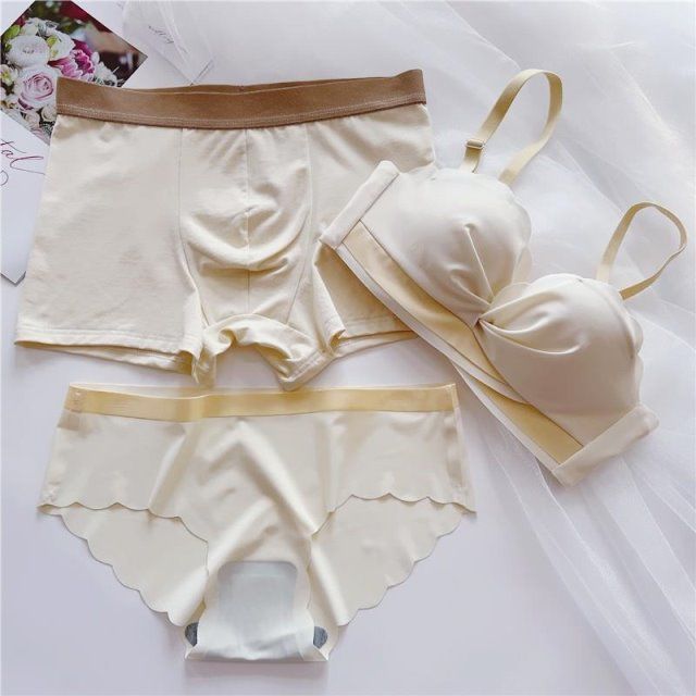 情侣内衣三件套情侣内衣三件套情侣款女友结婚本命年激情男女套装